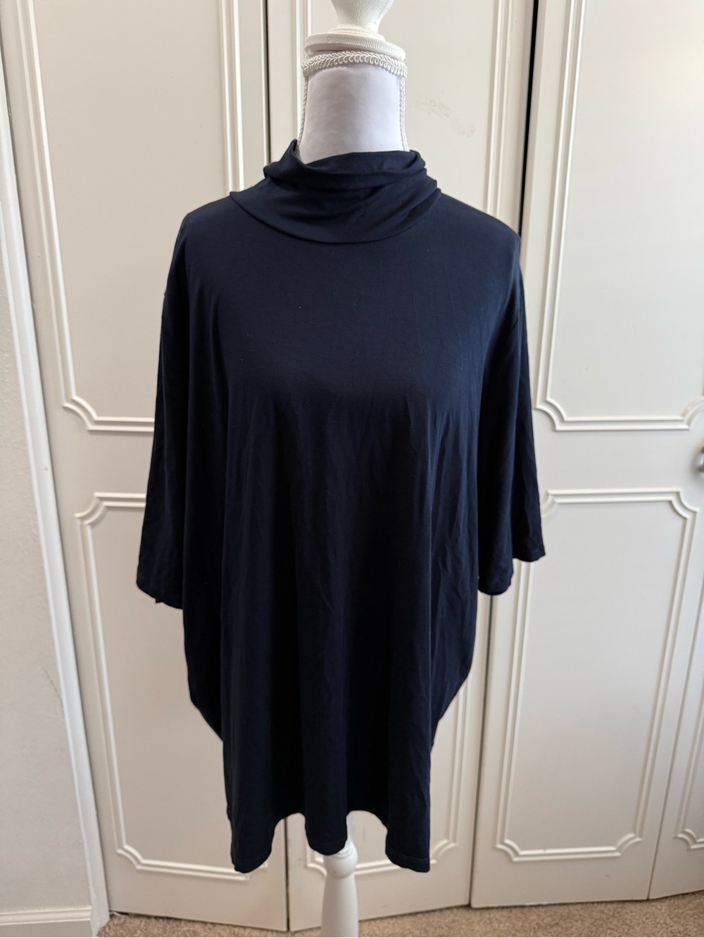 Lauren Ralph Lauren Relaxed Black Turtleneck Top - Women